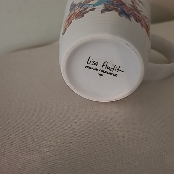 Lisa Audit Floral Mug Letter "J" Coffee Tea Mug - Picture 3 of 4